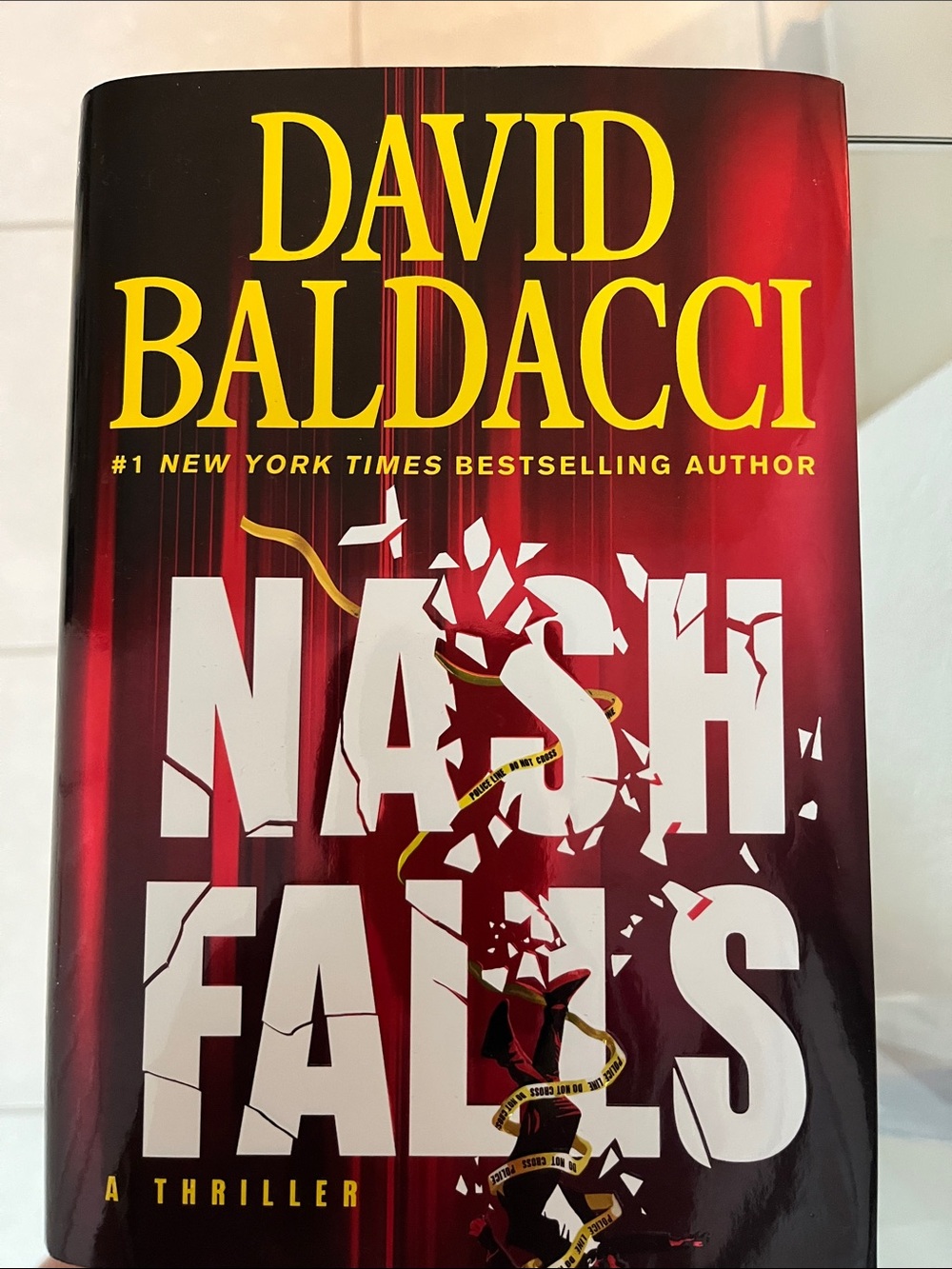 David Baldacci "Nash Falls" Hardcover Thriller - Red & White Cover